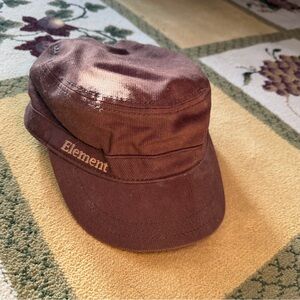 Element Brown and Beige Corduroy Brim Hat